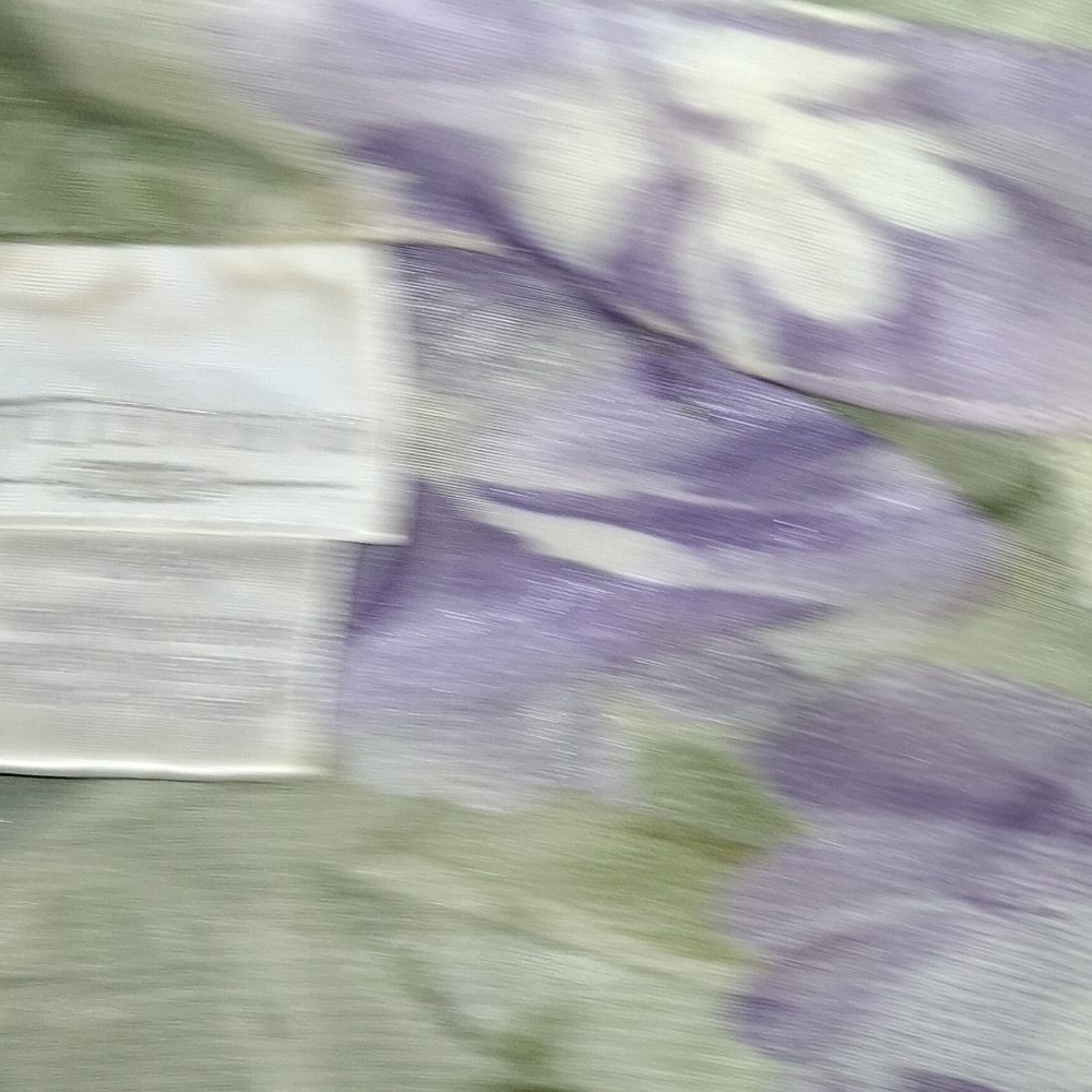 Floral Sheer Green and Purple Dress - Picture 12 of 14
